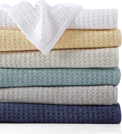 Tommy Bahama - Bath Towels, Highly Absorbent & Soft Bathroom Essentials, Low Linting & Fade Resistant, Oeko-Tex Certified (Northern Pacific White, 2 Piece)