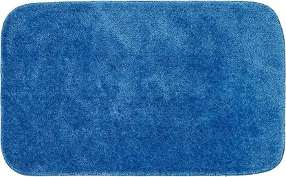 Garland Rug 24"x40" Traditional Plush Nylon Rectangle Bath Rug, Electric Blue