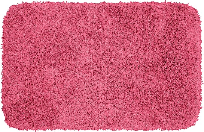 Garland Rug Jazz Nylon Washable 24 in. x 40 in. Pink Bath Rug Soft, Absorbent, and Stylish for Your Bathroom