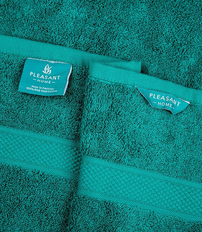 Pleasant Home Bath Towels Set of 6 (24” x 50”) 100% Cotton, 515 GSM | Lightweight, Soft & Highly Absorbent Luxury Towels for Bathroom | for Gym, Pool & Spa | 6 Pack - Multicoloured