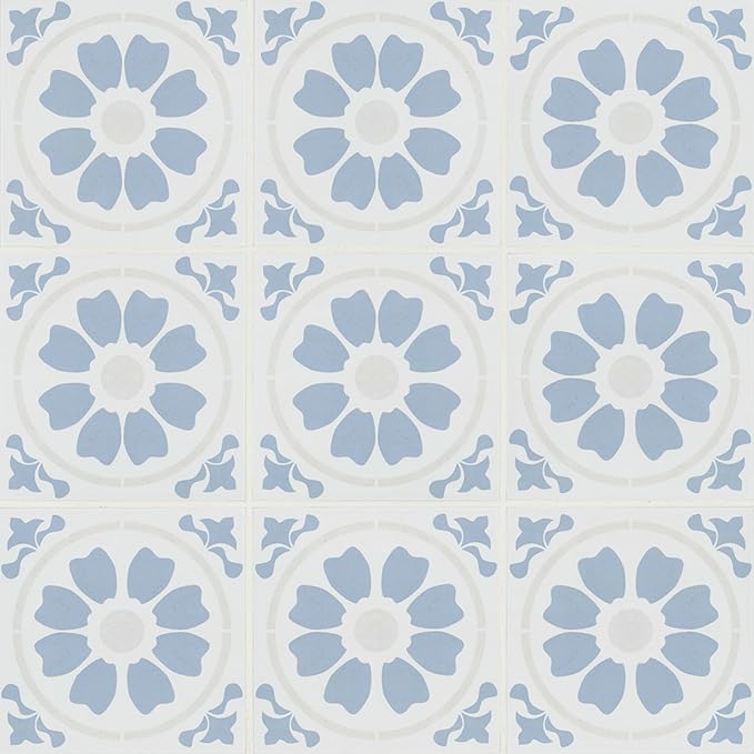 MSI Tamensa Encaustic Sample Matte Porcelain Wall and Floor Tile