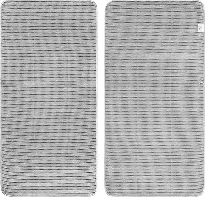 POLYTE 430 GSM Poly Blend Microfiber Quick Dry Waffle Bath Towel, 30x60 in | 4 Pack, Oversize, Lint Free, Body Towel
