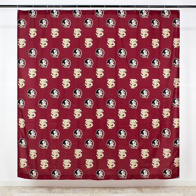 Everything Comfy Florida State Seminoles Bright and Colorful Shower Curtain Cover 70" x 72"
