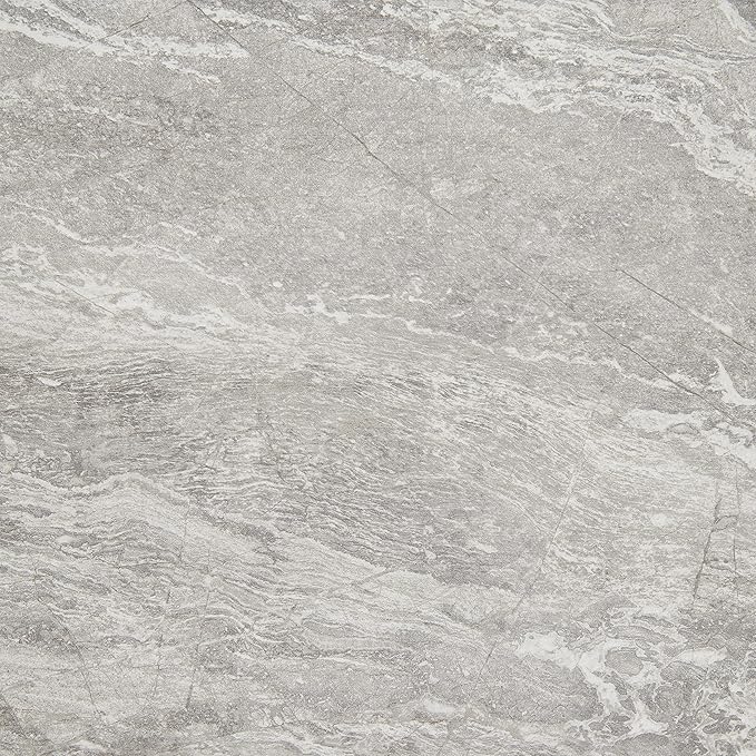 Daltile Perpetuo 24" X 24" Porcelain Marble Look Floor Tile in Polished Eternal Grey (4 pieces per carton) (15.20 sqft per carton)