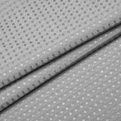 N&Y HOME Stall Waffle Shower Curtain with Snap-in Fabric Liner & Hooks Set - 36" x 72" Small Shower Stall Size, Hotel Style & Mesh Top Window, Machine Washable - 36x72, Gray