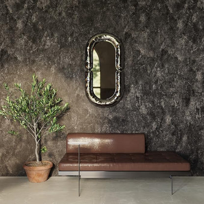 3yecao 48"×197" Big Roll Long Size Dark Brown Tan Grey Concrete Wallpaper Peel and Stick Waterproof Thick Charcoal Gray Concrete Contact Paper Vinyl Adhesive Taupe Cement Sticker for Bedroom Walls